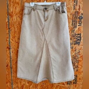 Khaki Denim skirt